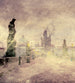 dimex charles bridge abstract i Fotomural Tejido No Tejido 225x250cm 3 Tiras | Yourdecoration.es