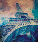 dimex eiffel tower abstract i Fotomural Tejido No Tejido 225x250cm 3 Tiras | Yourdecoration.es