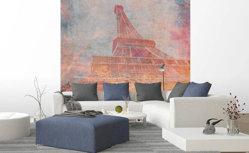 dimex eiffel tower abstract ii Fotomural Tejido No Tejido 225x250cm 3 Tiras Ambiente | Yourdecoration.es