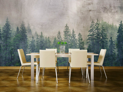 dimex forest abstract Fotomural Tejido No Tejido 375x250cm 5 Tiras Ambiente | Yourdecoration.es