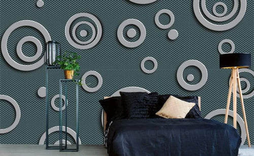 dimex metal circles Fotomural Tejido No Tejido 375x250cm 5 Tiras Ambiente f5058916 5894 48d5 8400 d98adfd94544 | Yourdecoration.es