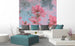 dimex pink flower abstract Fotomural Tejido No Tejido 225x250cm 3 Tiras Ambiente | Yourdecoration.es