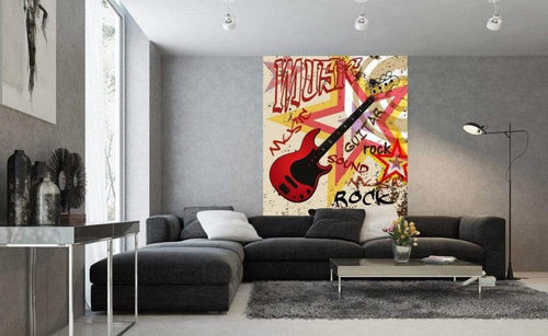 dimex red guitar Fotomural Tejido No Tejido 150x250cm 2 Tiras Ambiente 2c7febf7 2a53 4dd0 9688 58bbc2372917 | Yourdecoration.es