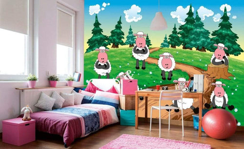 dimex sheep Fotomural Tejido No Tejido 375x250cm 5 Tiras Ambiente 12d2223a c2f2 4657 8ed6 fff664348e17 | Yourdecoration.es