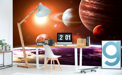 dimex solar system Fotomural Tejido No Tejido 375x250cm 5 Tiras Ambiente | Yourdecoration.es