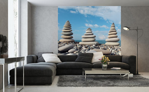 dimex stack of stones Fotomural Tejido No Tejido 225x250cm 3 Tiras Ambiente | Yourdecoration.es