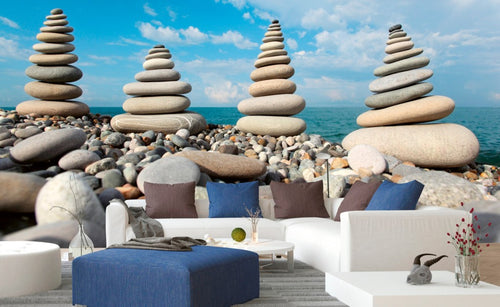 dimex stack of stones Fotomural Tejido No Tejido 375x250cm 5 Tiras Ambiente | Yourdecoration.es