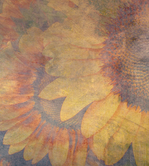 dimex sunflower abstract Fotomural Tejido No Tejido 225x250cm 3 Tiras | Yourdecoration.es