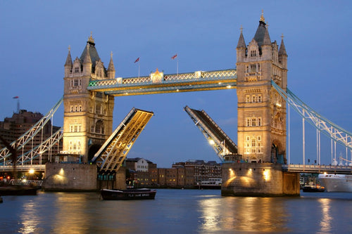 dimex tower bridge night Fotomural Tejido No Tejido 375x250cm 5 Tiras | Yourdecoration.es