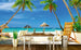 dimex tropical beach Fotomural Tejido No Tejido 375x250cm 5 Tiras Ambiente | Yourdecoration.es