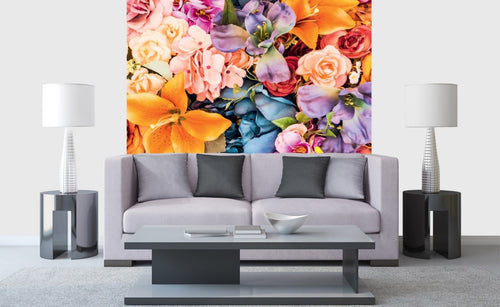 dimex vintage flowers Fotomural Tejido No Tejido 225x250cm 3 Tiras Ambiente | Yourdecoration.es