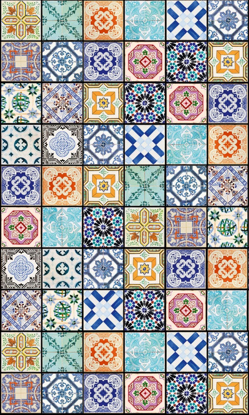 dimex vintage tiles Fotomural Tejido No Tejido 150x250cm 2 Tiras | Yourdecoration.es