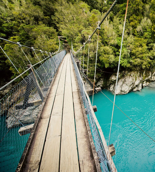 dimex wooden bridge Fotomural Tejido No Tejido 225x250cm 3 Tiras | Yourdecoration.es