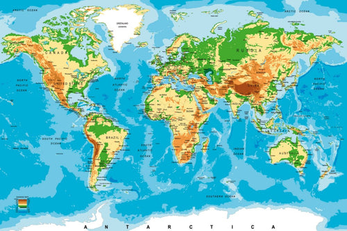 dimex world map Fotomural Tejido No Tejido 375x250cm 5 Tiras | Yourdecoration.es