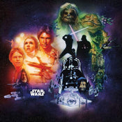 Komar Star Wars Classic Póster Collage Vlies Fotobehang 250x250cm 5 banen | Yourdecoration.es