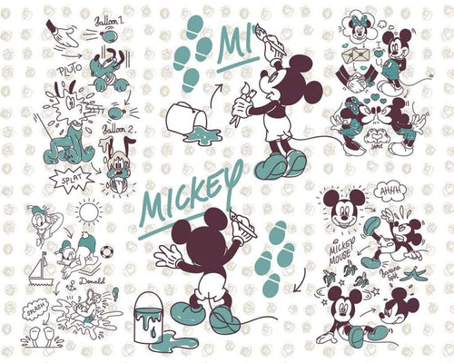 dx7 026 komar mickey and friends Fotomural Tejido No Tejido 350x250cm 7 Tiras 484ee6de ddcf 4e89 8b7b 14716ac81bbd | Yourdecoration.es