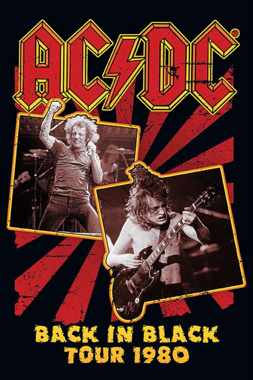 GBeye Ac/Dc Back In Black 80 Póster 61x91,5cm | Yourdecoration.es