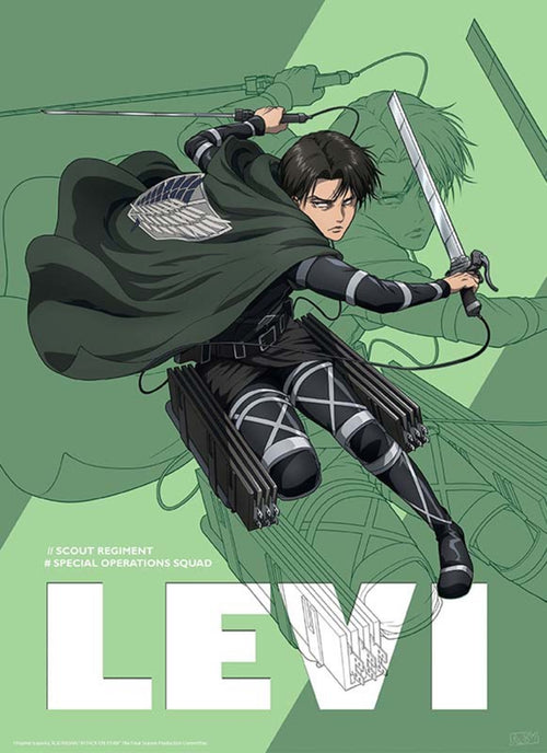 GBeye Attack On Titan Season 4 Levi Póster 38x52cm | Yourdecoration.es