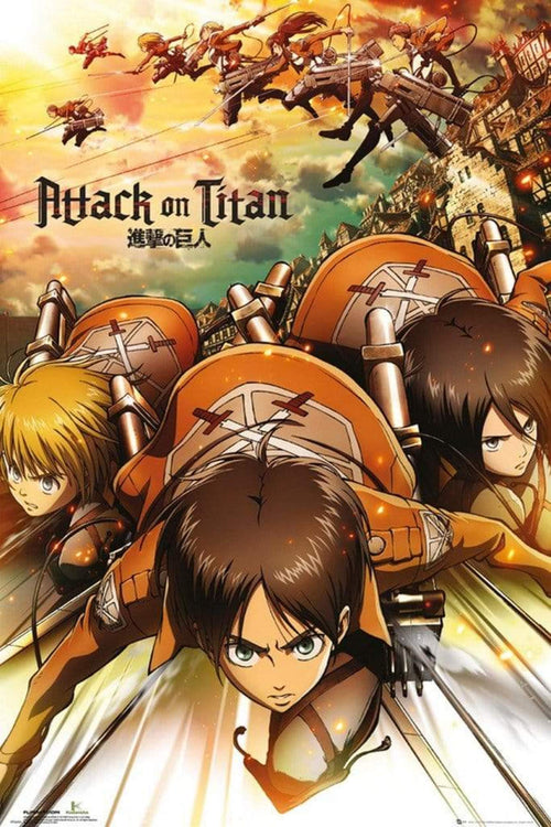 GBeye Attack on Titan Attack Póster 61x91,5cm | Yourdecoration.es