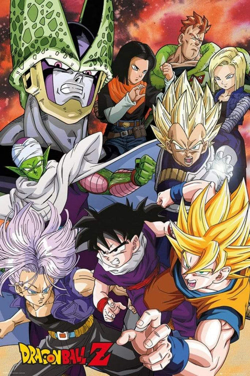 GBeye Dragon Ball Z Cell Saga Póster 61x91,5cm | Yourdecoration.es