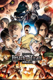 GBeye Attack on Titan Season 2 Collage Key Art Póster 61x91,5cm | Yourdecoration.es