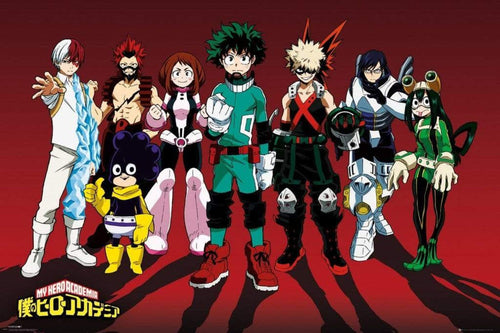 GBeye My Hero Academia Line Up Póster 91,5x61cm | Yourdecoration.es