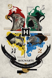 GBeye Harry Potter Animal Crest Póster 61x91,5cm | Yourdecoration.es