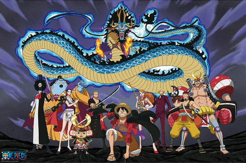 Gbeye GBYDCO037 One Piece The Crew Vs Kaido Póster 91-5x61cm | Yourdecoration.es