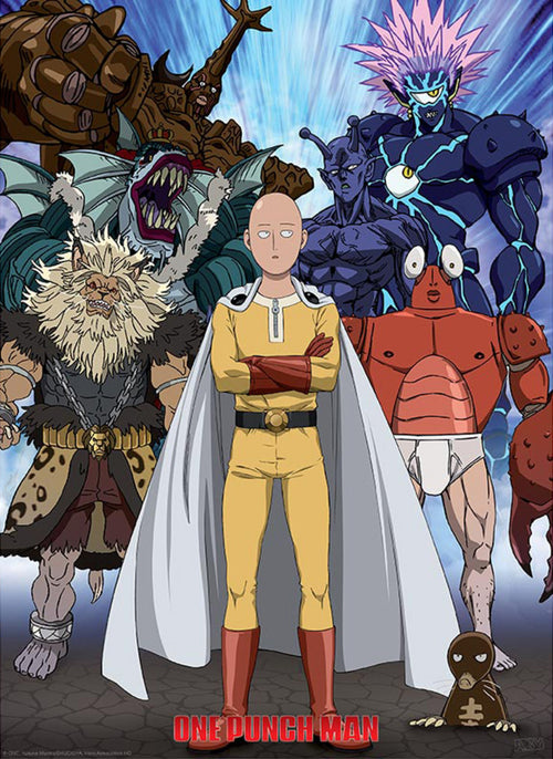 Gbeye Gbydco040 One Punch Man Saitama Vs Vilains Póster 38X52cm | Yourdecoration.es