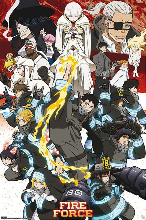 Gbeye GBYDCO110 Fire Force Key Art Season 2 Póster 61x 91-5cm | Yourdecoration.es