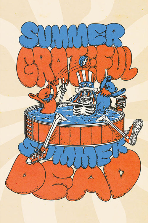 gbeye gbydco182 grateful dead summer Póster 61x91 5cm | Yourdecoration.es