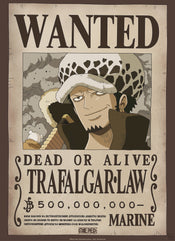 Gbeye Gbydco262 One Piece Wanted Law Póster 38x52cm | Yourdecoration.es