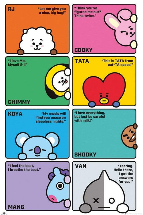 GBeye BT21 Compilation Póster 61x91,5cm | Yourdecoration.es