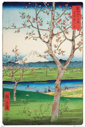 GBeye Hiroshige The Outskirts of Koshigaya Póster 61x91,5cm | Yourdecoration.es