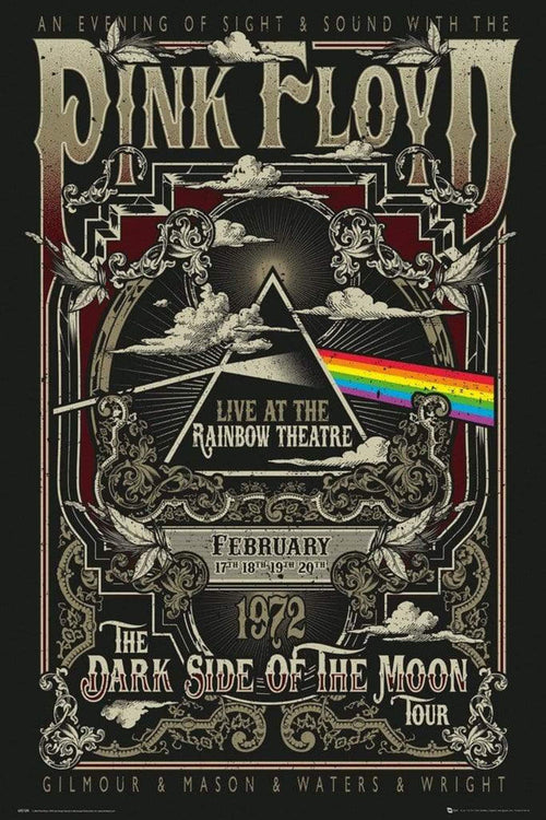 GBeye Pink Floyd Rainbow Theatre Póster 61x91,5cm | Yourdecoration.es