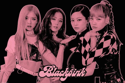 GBeye Black Pink Group Pink Póster 61x91,5cm | Yourdecoration.es