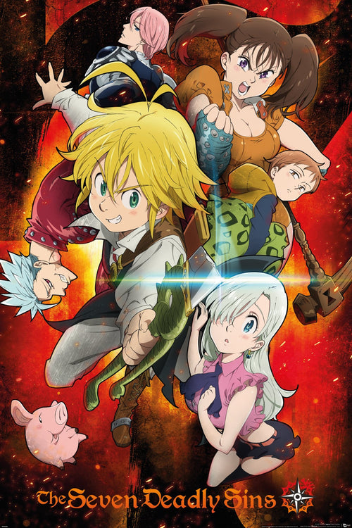 Gbeye The Seven Deadly Sins Key Art 1 Póster 61X91 5cm | Yourdecoration.es