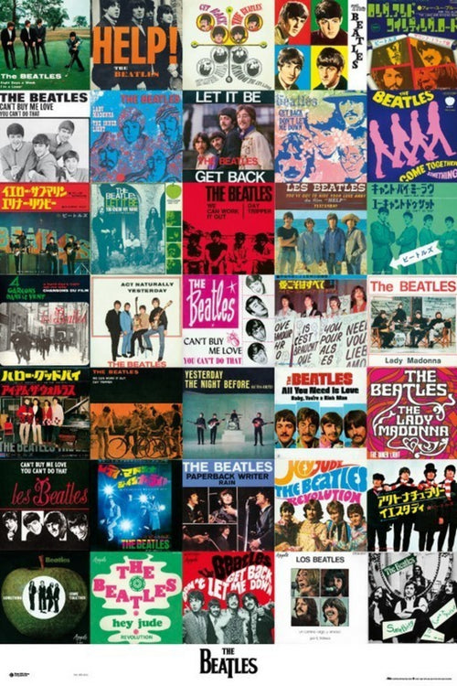 Grupo Erik GPE4513 Beatles Singles Póster 61X91,5cm | Yourdecoration.es