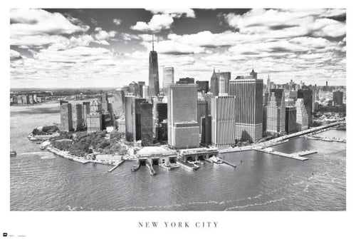 Grupo Erik GPE5025 New York City Airview Póster 91,5X61cm | Yourdecoration.es