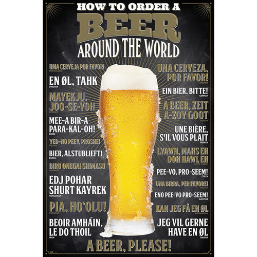 Grupo Erik GPE5132 How To Order A Beer Póster 61X91,5cm | Yourdecoration.es