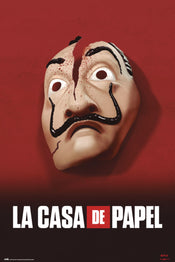 Grupo Erik GPE5322 La Casa De Papel Mascara Póster 61X91,5cm | Yourdecoration.es