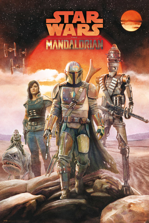 Grupo Erik GPE5366 Star Wars The Mandalorian Crew Póster 61X91,5cm | Yourdecoration.es