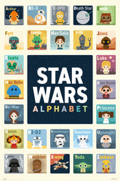 Grupo Erik GPE5400 Star Wars Alphabet Póster 61X91,5cm | Yourdecoration.es