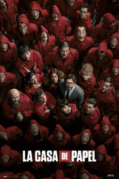 Grupo Erik GPE5482 Money Heist War Póster 61X91,5cm | Yourdecoration.es