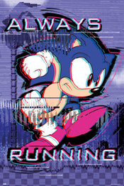 Grupo Erik GPE5491 Sonic Always Running Póster 61X91,5cm | Yourdecoration.es