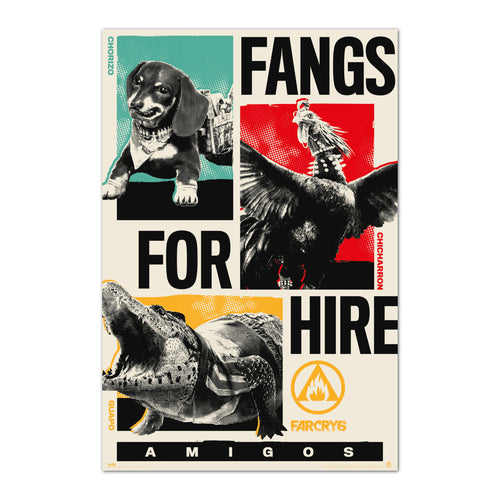 Grupo Erik GPE5499 Far Cry 6 Fangs For Hire Póster 61X91,5cm | Yourdecoration.es