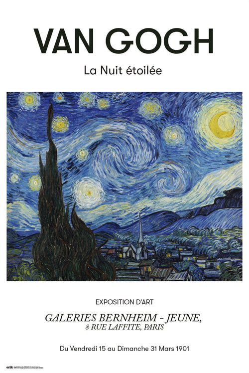 Grupo Erik GPE5545 Van Gogh La Nuit Etoilee Póster 61X91,5cm | Yourdecoration.es