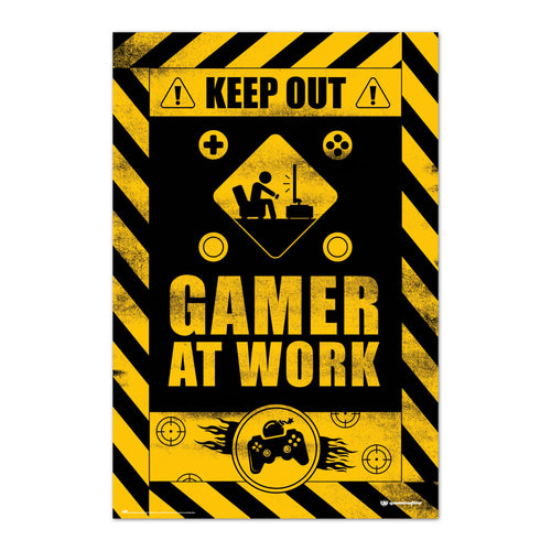 Grupo Erik GPE5577 Gameration Gamer At Work Póster 61X91,5cm | Yourdecoration.es