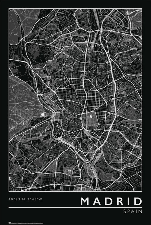 Grupo Erik Gpe5635 Madrid City Map Póster 61x91 5cm | Yourdecoration.es