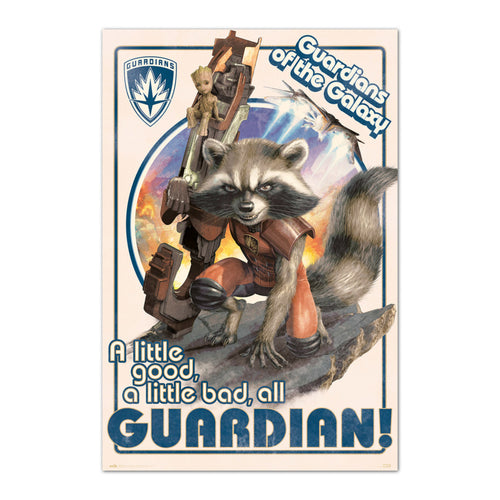 Grupo Erik Gpe5649 Marvel Guardians Of The Galaxy Rocket Baby Groot Póster 61X91 5cm | Yourdecoration.es